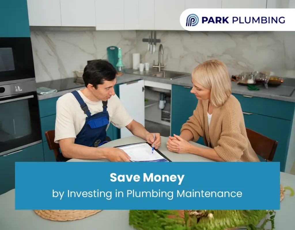 Homeowner saving money with regular plumbing maintenance services.
