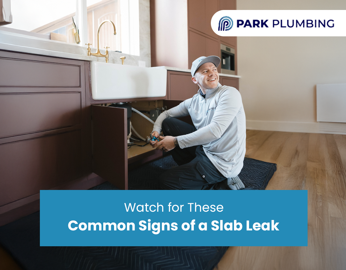Common signs of slab leaks like warm floors, high water bills, and foundation cracks