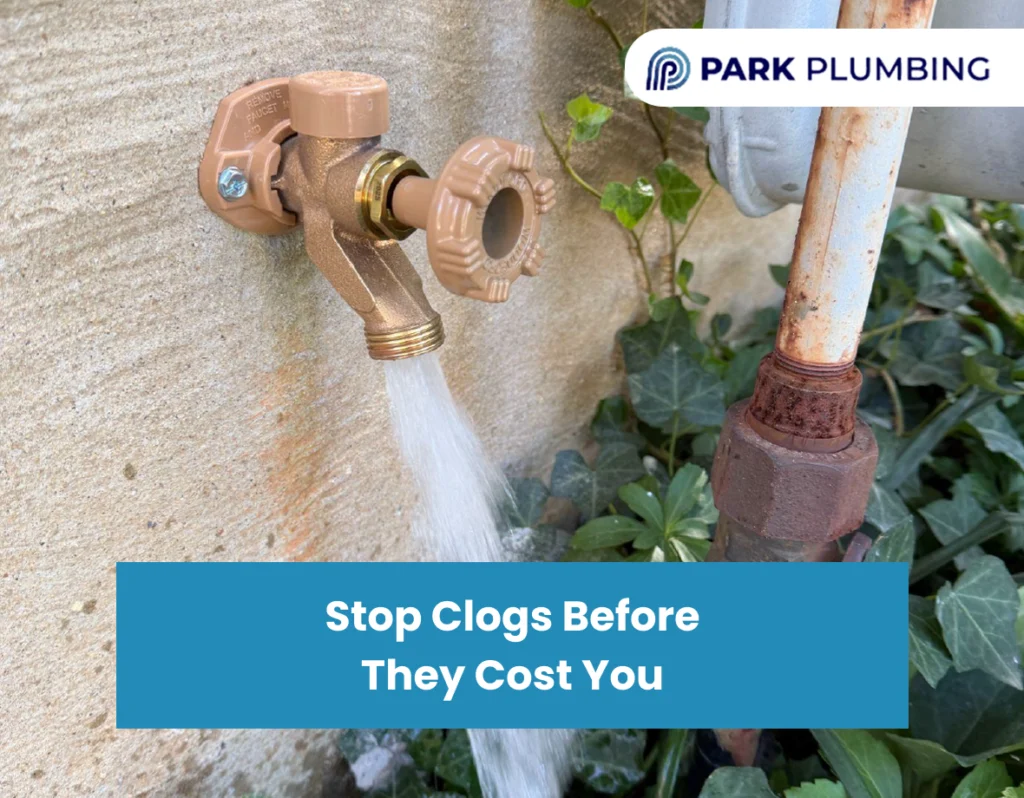 Homeowner watching water drain smoothly after professional cleaning